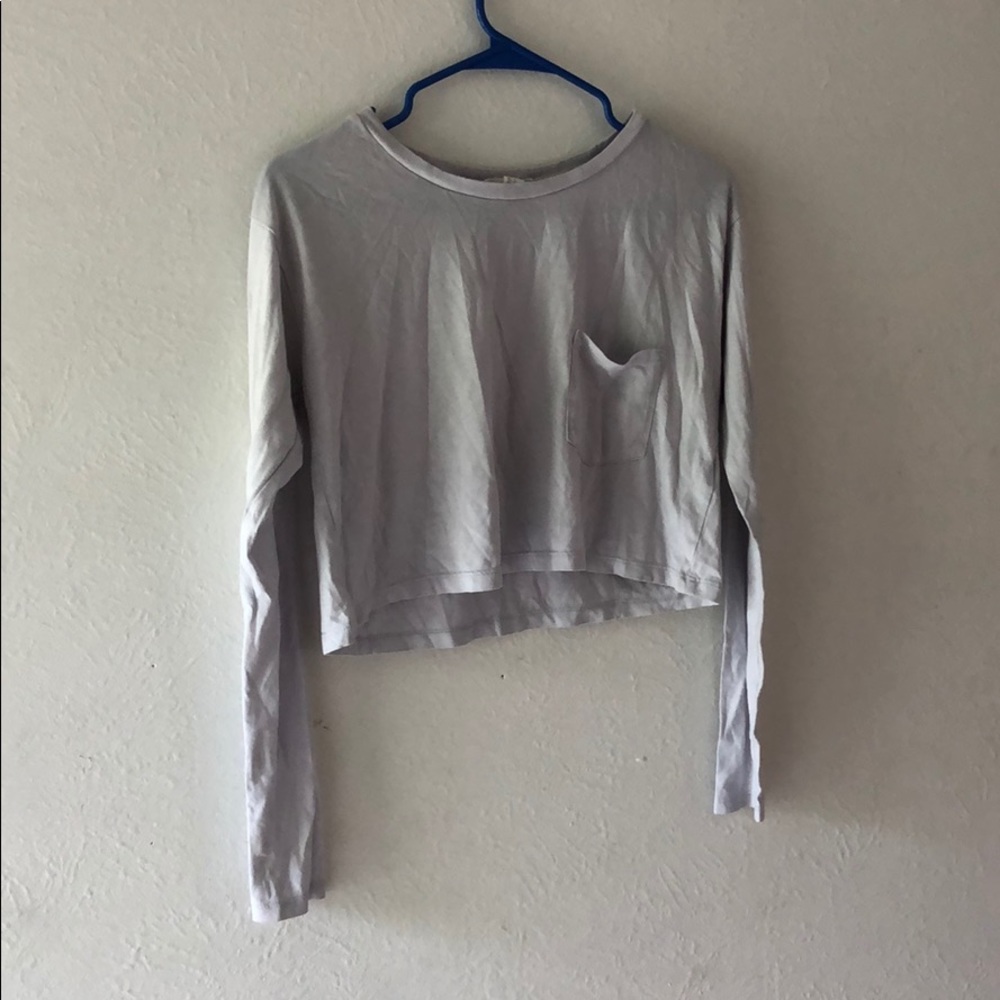 Long sleeve crop top